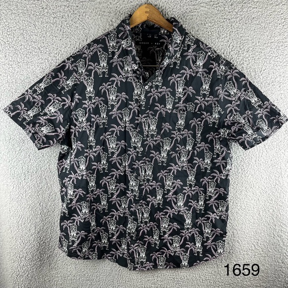Edgar & Ash Other - Edgar & Ash Mens Size XL Hawaiian Shirt Short Sleeve Button Down Shirt New Tags
